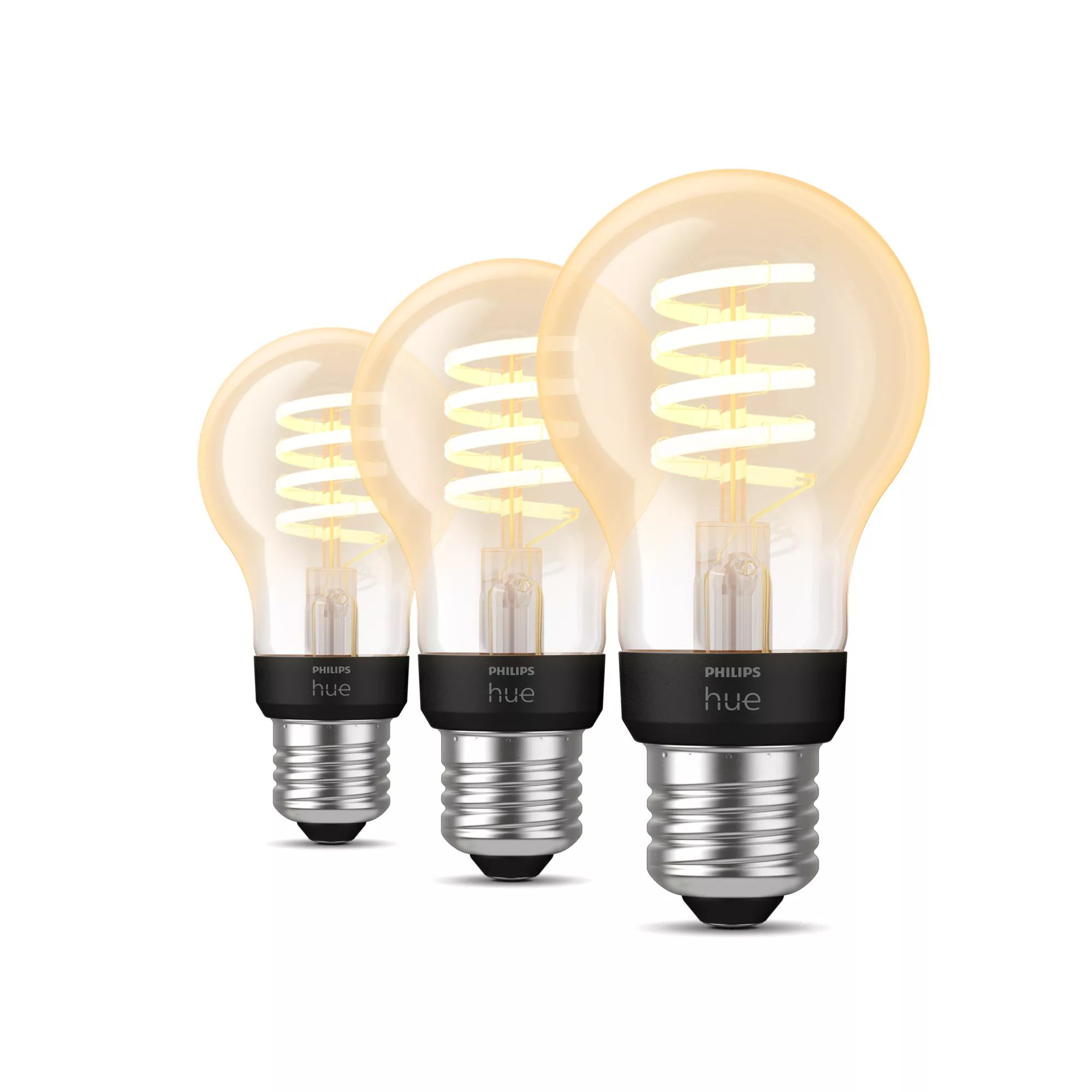 Philips Hue Filament Smart LED Bulb A60 - E27 - 3-Pack