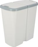 KEDEN Prosperplast Keden Compacta Q DUO - Afvalbak 45L met dubbel deksel - Grijs