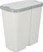 KEDEN Prosperplast Keden Compacta Q DUO - Afvalbak 45L met dubbel deksel - Grijs