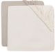 Jollein Hoeslaken Boxmatras - 75x95cm - Oatmeal/Sand - Jersey - 2 Stuks