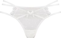 Hunkemöller Dames Lingerie String Melda - Wit - maat 2XL