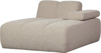 WOOOD Mojo Chaise Longue Elementenbank Rechts - Bouclé - Beige