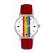 Toff London Pride Lineair blanc cœur matraques Montre