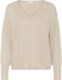 Kaffe Trui Kalizza Mai Pullover 10511391 Feather Grey Melange Dames Maat - XS