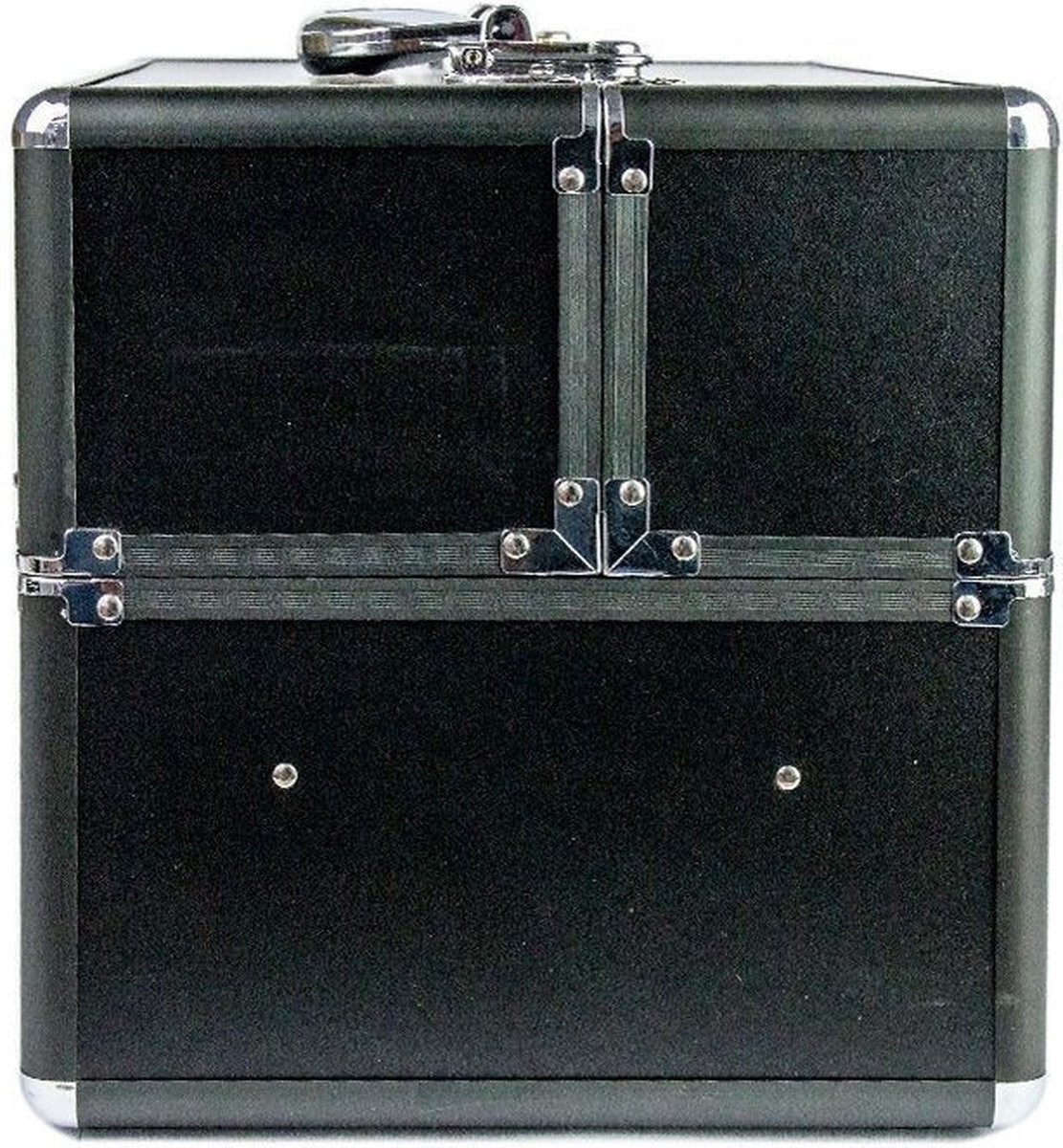 MEGA BEAUTY SHOP Aluminium koffer zwart/zwart