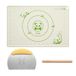 COOKER KING Set de tapis de cuisson en silicone de 70 cm x 50 cm avec spatule et rouleau à pâtisserie
