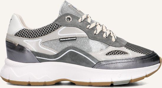 Floris Van Bommel Sfw-10101 Sneakers - Leer - Dames - Zilverkleurig - Maat 41