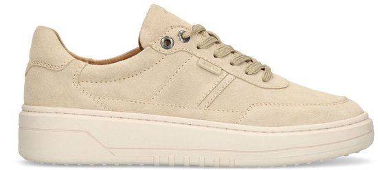 Manfield Beige suède sneakers Heren Maat 41