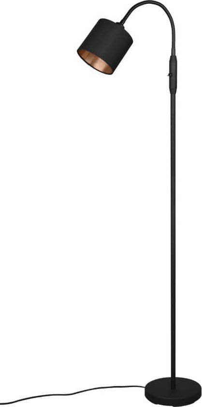 REALITY Tommy Vloerlamp - Zwart - E14 - 130cm