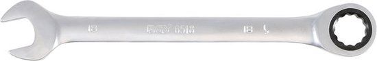 BGS Ratel ringsteeksleutel 18 mm - Chroom-vanadiumstaal - Metrisch