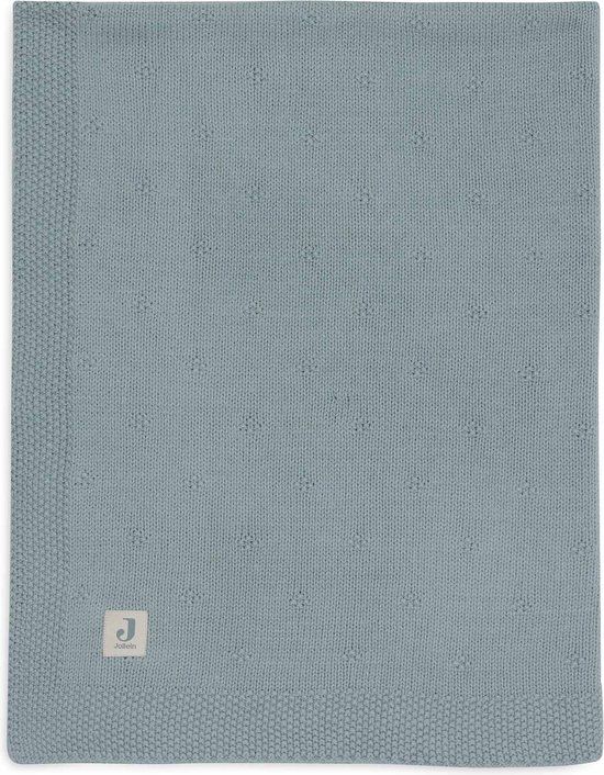 Jollein Deken Ledikant 100x150cm Cosy Knit Sea Green