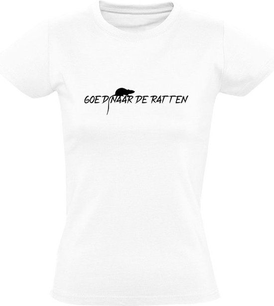 Sol's Goed naar de ratten Dames T-shirt - Wit - 4XL
