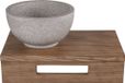 Differnz Étagère de lavabo en bois 40x25cm Brun Chêne - Design moderne