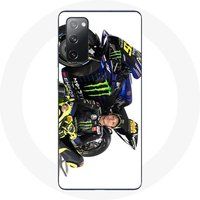 Maniacase Hoesje voor Samsung Galaxy S20 FE Valentino Rossi Snelheidsrijder wit