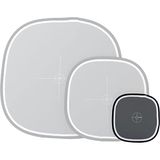 Manfrotto LL LR1250 Pannello Circolare, Diametro 30 cm, Grigio Neutro/Bianco