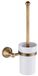 Laiton Porte-brosse WC Montage mural - Bronze antique avec or
