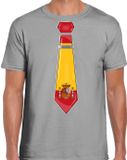 Bellatio Decorations Verkleed shirt voor heren - Spanje - Grijs - Katoen - XXL