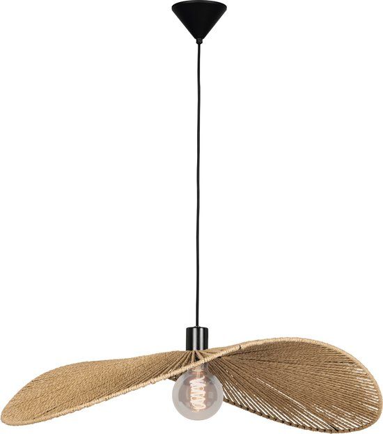 EGLO Siruela Hanglamp - E27 - Ø 80 cm - Bruin|Zwart - Papier