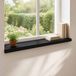 vidaXL - Raamprofielen - 2 stuks - Zwart - 70 x 25 x 2 cm - Massief beukenhout