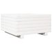 VidaXL Plantenbak 50x50x26,5 cm Grenenhout Wit