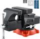 VEVOR 140 Mm Bankschroef, Multifunctionele Bankschroef, Draaibare Basis van Gietijzer