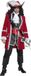 Smiffys Deluxe Authentic Pirate Captain Kostuum - Rood - XL