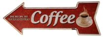 Metalen Wandbord Coffee voor Mancave Decoratie