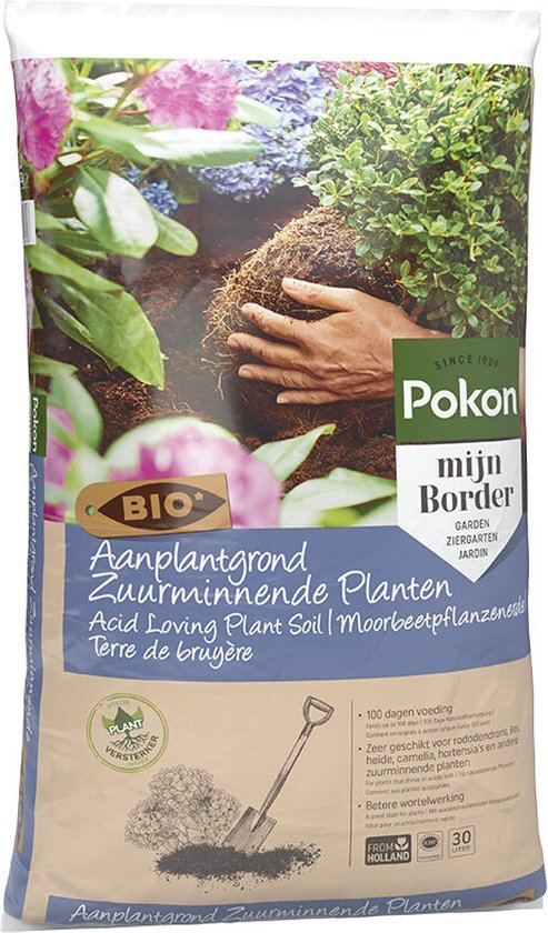 Pokon Aanplantgrond Zuurminnende planten Bio 30 liter