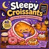 Sleepy Croissants Cozy Bakery Coloring Book