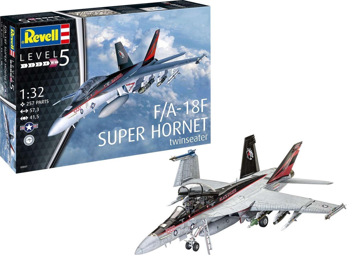 Revell 1:32 03847 F/A-18F Super Hornet Plane Plastic kit