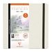 Clairefontaine 975443C - Gennaaid schetsboek Fontaine, gesatineerd wit tekenpapier, 24 pagina's, 21x21 cm, 300g + 12 voorgedrukte postkaarten