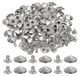 clous/agrafes de 12 mm, 100 pièces, carré, argenté, pour cuir