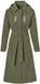 Basil Mosse Trench-Coat imperméable femme vert XL