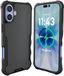 Smartish Gripzilla beschermhoes voor iPhone 16 Plus, magnetisch - compatibel met MagSafe, sterk en robuust, extra sterk, grip, gepantserde slanke hoes met valtest, zwart (Black Tie Affair)