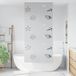 Maison Exclusive - Rideau de douche, dimensions 100x240 cm, largeur du tissu : 96 cm