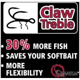 Quantum Fishing Autocollant Claw Treble