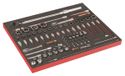 Bahco Foaminlay Fit&Go 3/3 met doppen en toebehoren 1/4" en 3/8" en momentsleutel - 85-delig - FF1A213