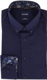Olymp Luxor Modern Fit Overhemd donkerblauw strijkvrij