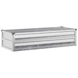 VidaXL Jardinière surélevée galvanisé argent 100 x 40 x 24 cm acier