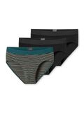 SCHIESSER Rio-slip Heren 3-pack Assorti 17 Gemeleerd Katoen/Elastaan 4XL