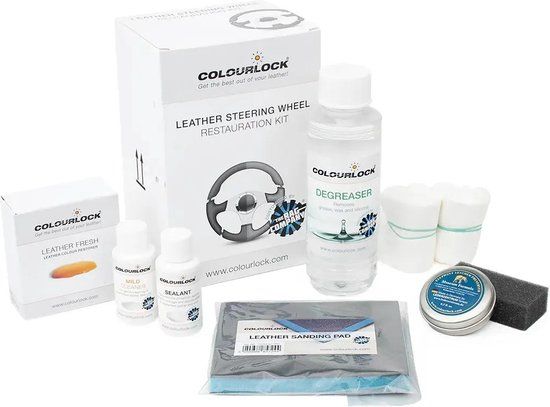 Colourlock Leather Steering Wheel Kit - Leder Reparatie Set voor Stuurwielen - Herstelt Krasjes en Slijtplekken