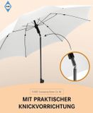 Merkloos / Sans marque Strandparasol Wit 180 cm
