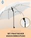 Merkloos / Sans marque Strandparasol Wit 180 cm