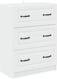 vidaXL Ladekast Wit 66 x 34,5 x 87 cm Bewerkt hout