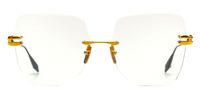 Dita Embra Lunettes de vue unisexe doré géométrique 58mm