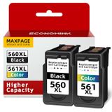 Cartouches d'encre 560XL et 561XL - Noir et couleur - Pack de 2