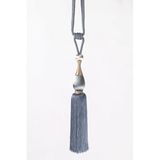 Chic Home ROBERTO decoratief koord met kwastjes 96 cm blauw