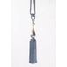 Chic Home ROBERTO decoratief koord met kwastjes 96 cm blauw