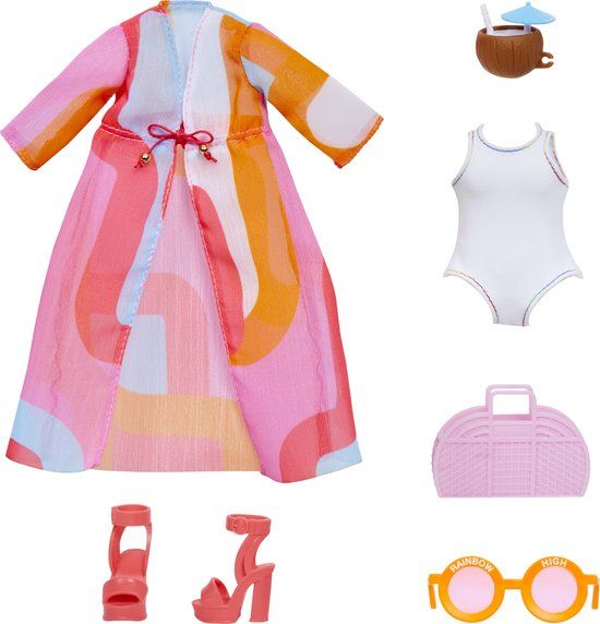 Rainbow High Fashion Pack Pool Theme - Kledingset voor Modepop - 4-12 jaar