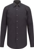 Hugo Boss BOSS Hank slim fit overhemd - popeline - zwart - Strijkvriendelijk - Boordmaat: 46